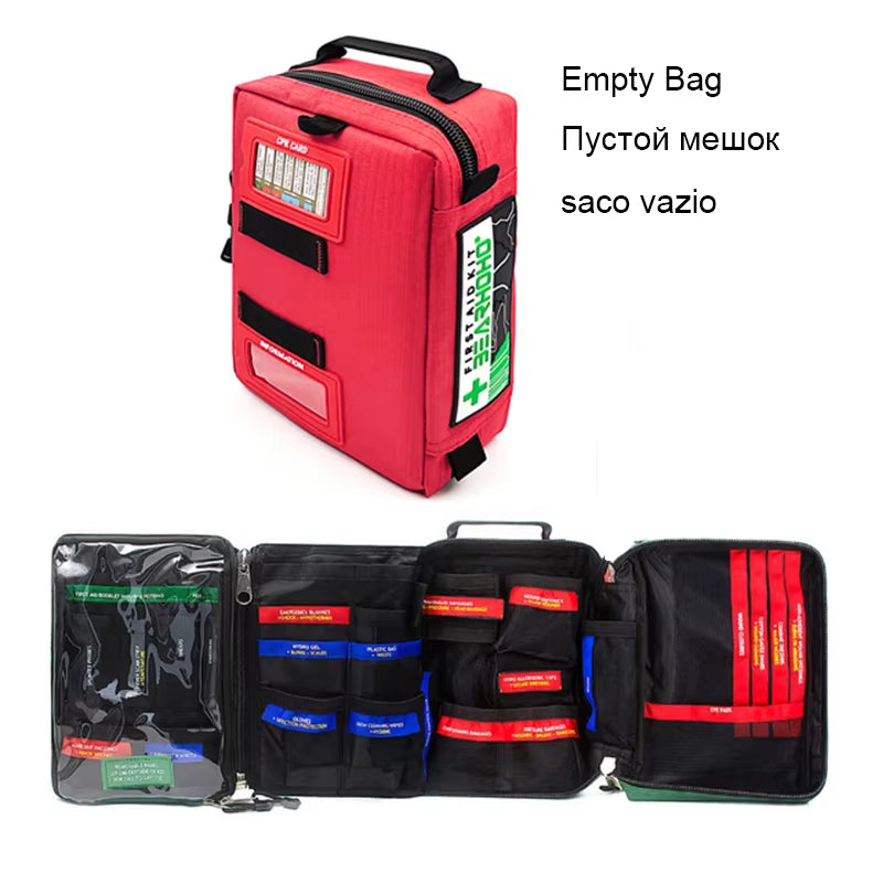 Large Multi-Functional Outdoor IFAK Gear Empty /Full First Aid Kit Emergency Survival Kit Trauma Bag for Workplace Travel Hiking