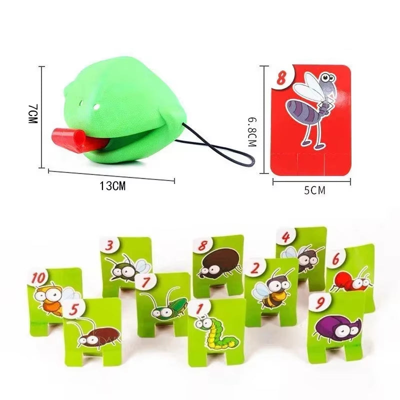 Board Games for Children Family Party Toys Frog Mask Wagging Tongue Lick Cards Antistress Funny Desktop Puzzle Game Toys