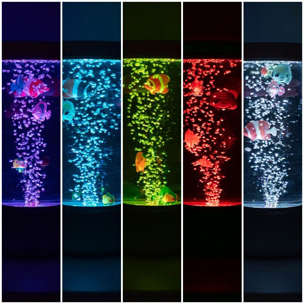 32Cm LED Bubble Lamp Colour Changing Novelty Light Fish Water Tube Sensory Light