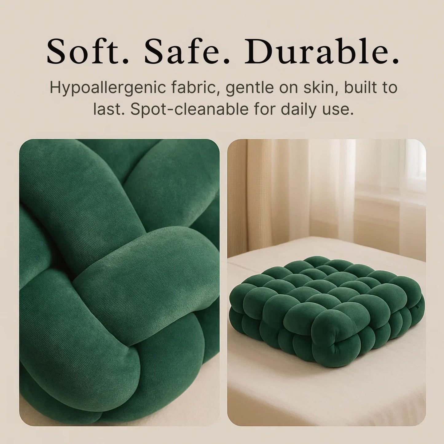 Sensory Cuddle Square | Ideal Therapeutic Presents for Teenagers with Autism | Anxiety and Stress Relief Weighted Pillow