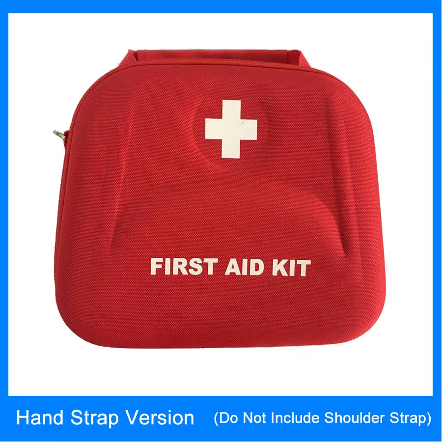 Portable First Aid Kit Bag Water Resistant Emergency Kit Bag Shoulder Strap for Hiking Travel Home Car Emergency Treatment