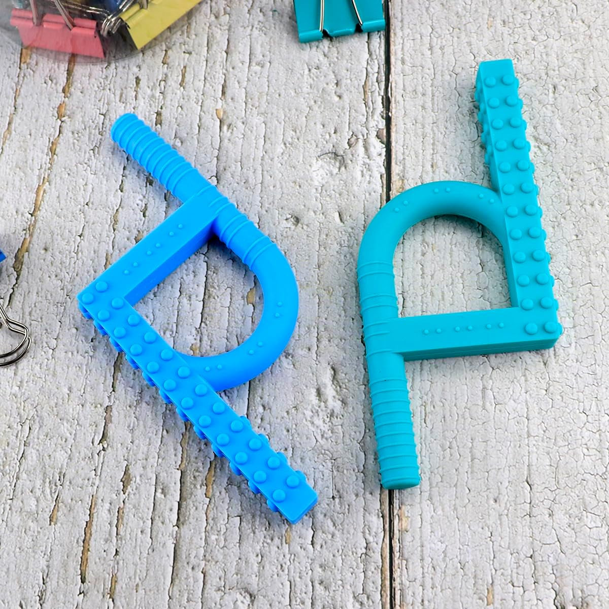 Sensory Chew Toys for Autistic Children, Fluxy Oral Motor Chewy Tool, Teether, Silicone Chewelry