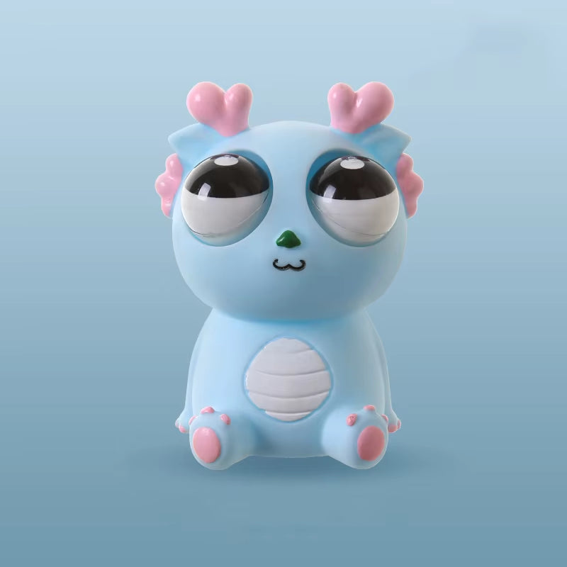 Creative Explosive Eye Dragon Dinosaur Decompression Toy Squeezing Joy Squeezing Staring Eye Funny Release Animal Sensory Toys