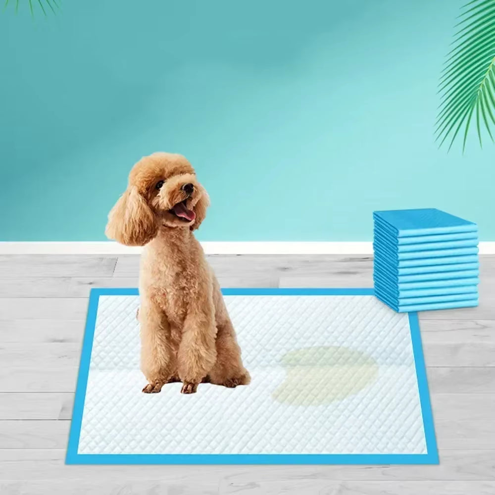 20/40/50/100-Pack Ultra Absorbent Pet Diaper Pads for Dogs &Cats Odor-Control Puppy Pee Mats Disposable Litter Toilet Solutions