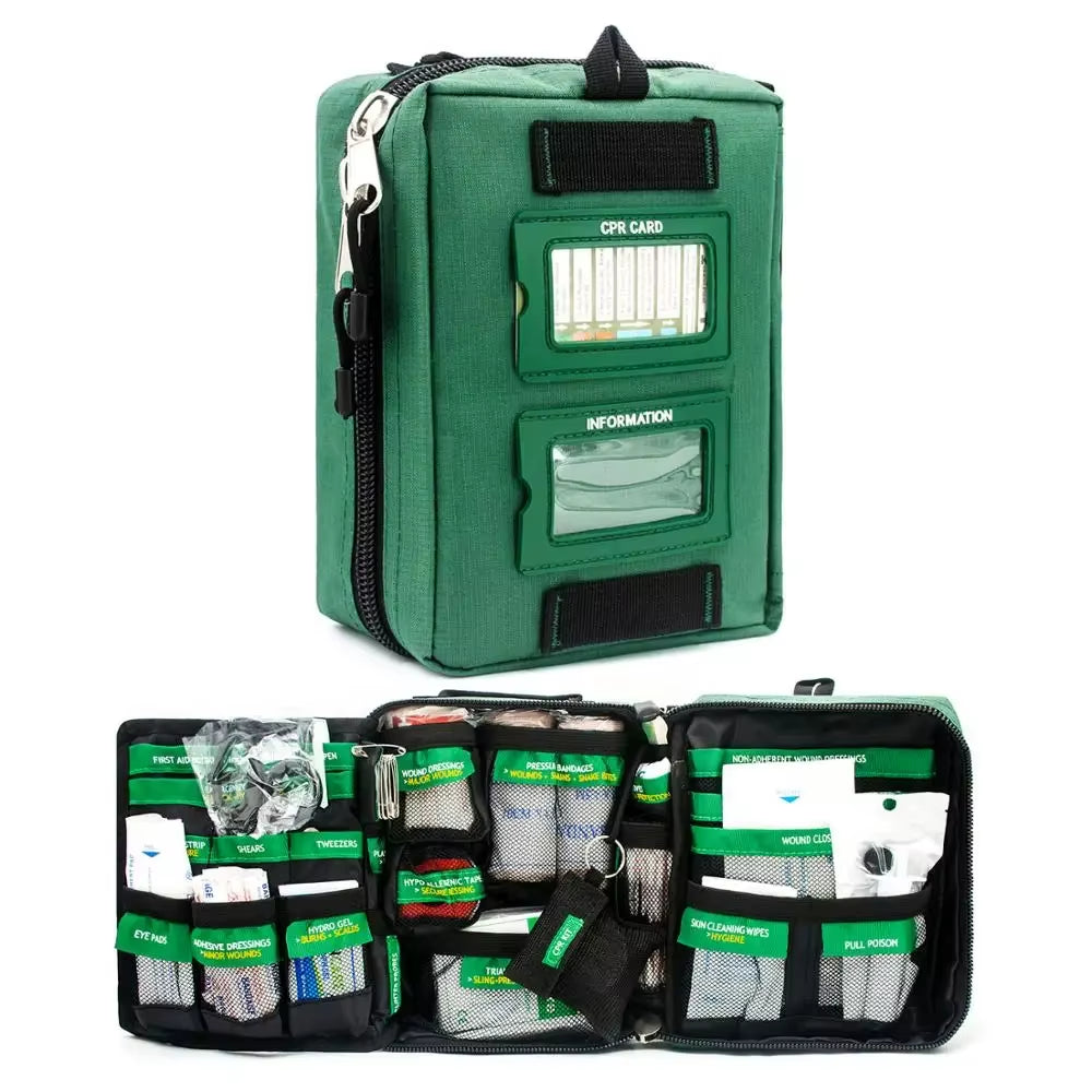 Size M First Aid Kit Full /Empty Professional Medical Rescue Outdoor Car Travel School Hiking Emergency Survival Kit