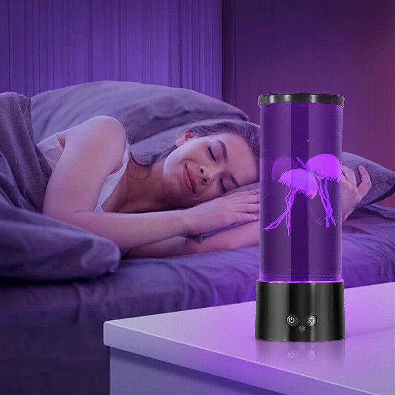 Jellyfish Lava Lamp LED Jellyfish Aquarium Mood Light 17 Color Jellyfish Lamp UK