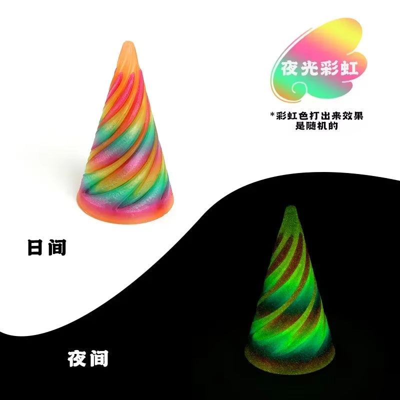 3D Printed Spiral Fidget Toys Decompression Spinning Three-Dimensional Structure Fingertip Dual Color Stress Relief Toy