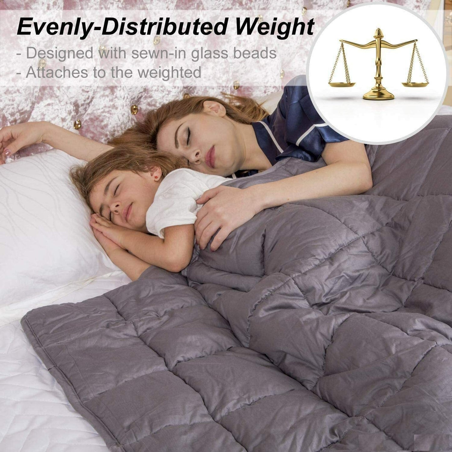 WEIGHTED BLANKET Ultra Cosy Soft Sensory Anxiety AUTISM Throw Single Double King