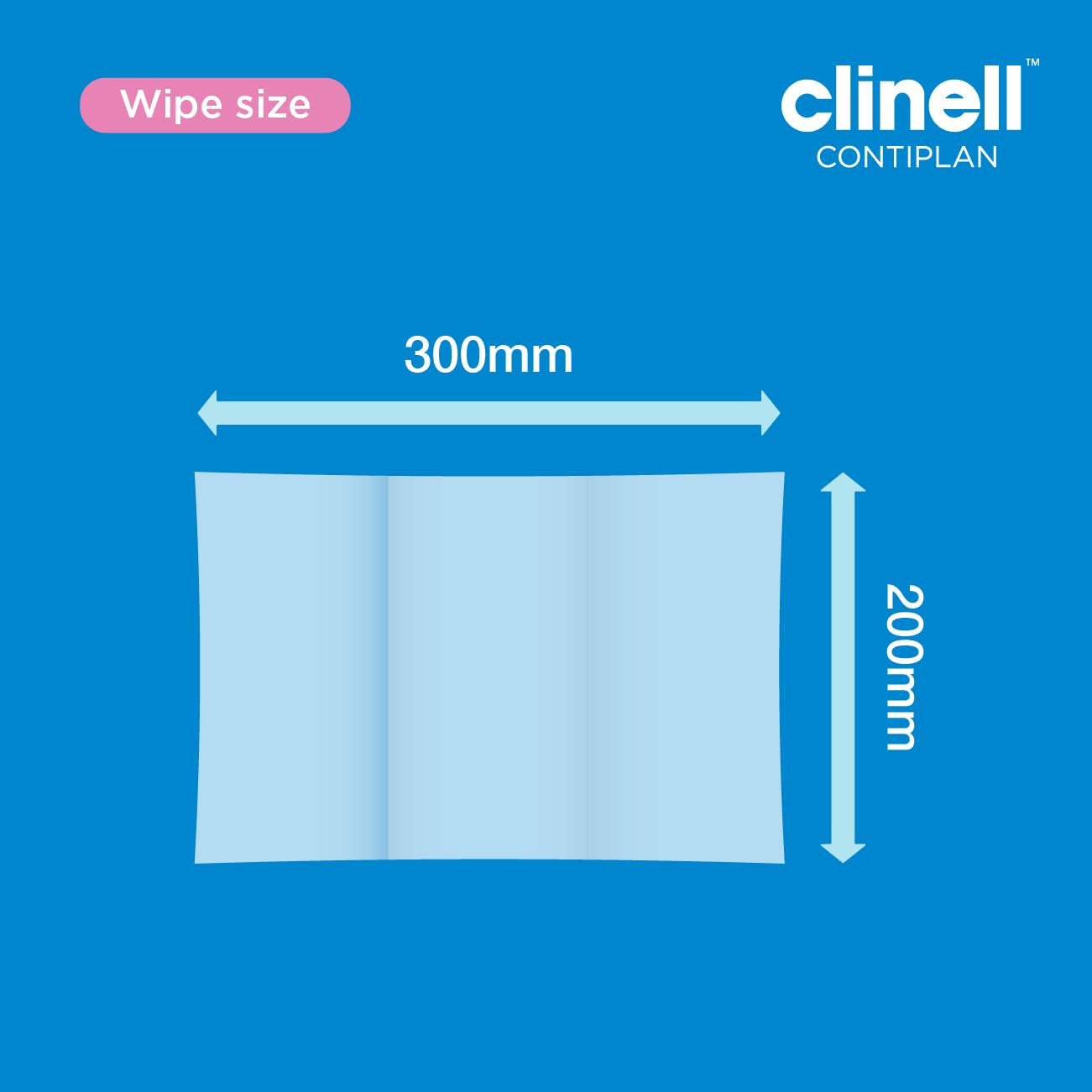 CONTIPLAN Incontinence Cleansing Cloths with Barrier Pack of 1 (25 Cloths)