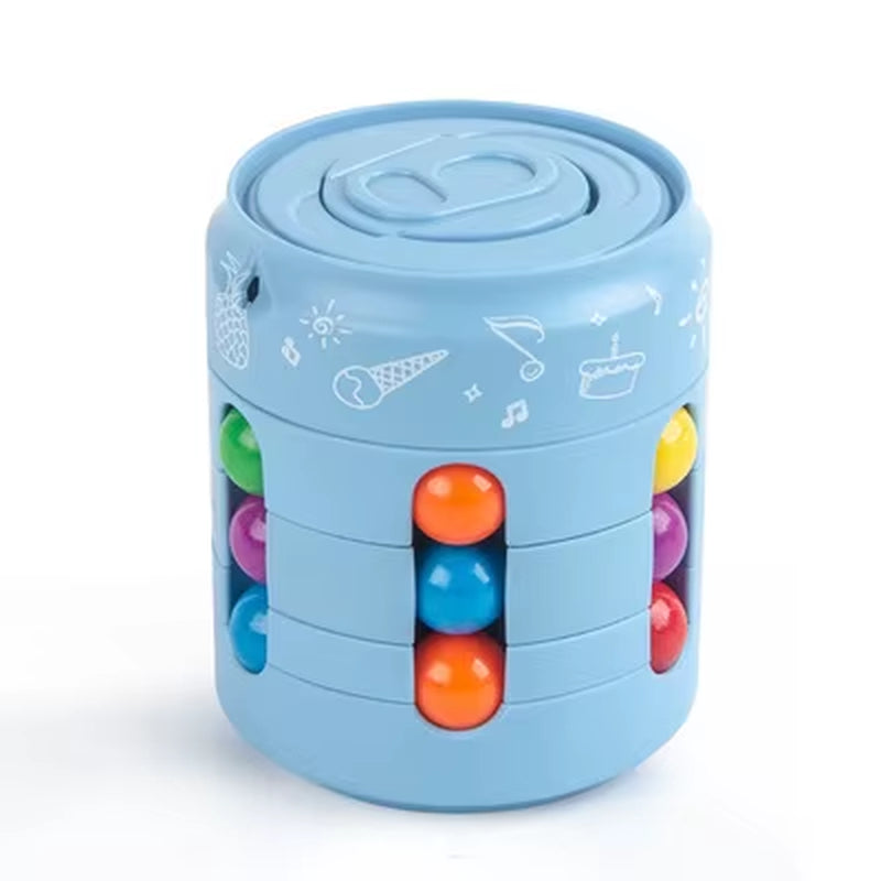 Multiple Functions Fidget Spinner Magic Colorful Beans Finger Spinning Relieves Stress Decompression Tool for Children and Adult