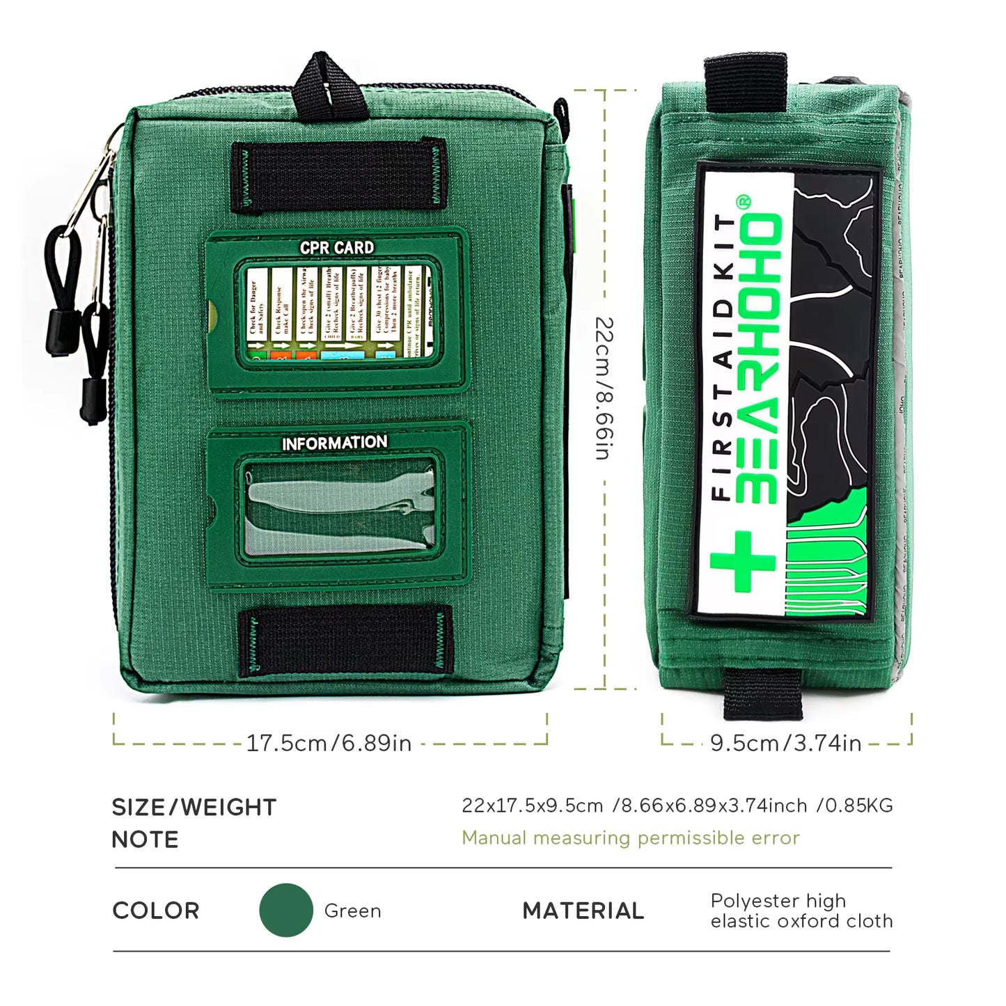Size M First Aid Kit Full /Empty Professional Medical Rescue Outdoor Car Travel School Hiking Emergency Survival Kit