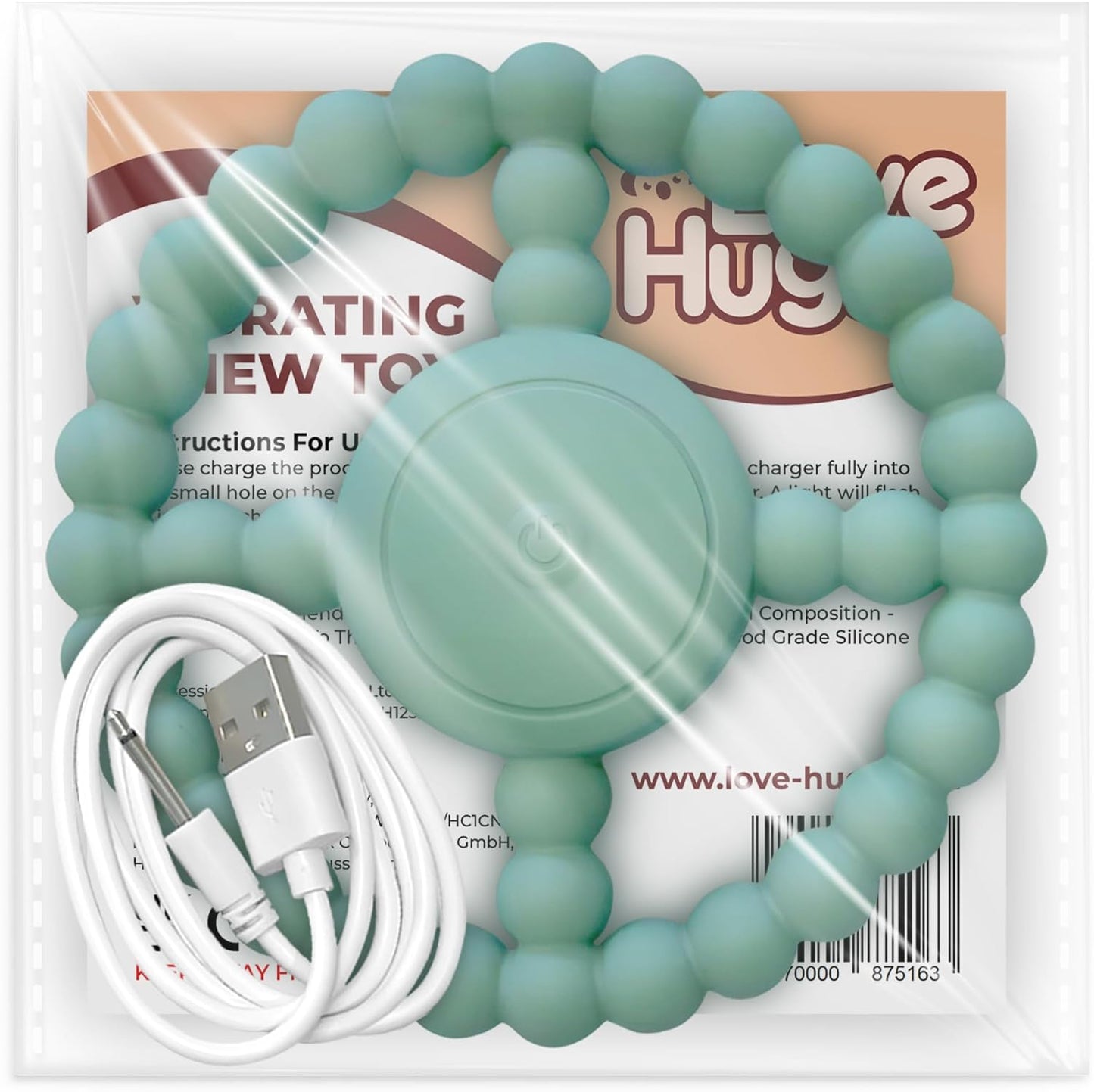 Vibrating Sensory Chew Toy - Dual Use: Chew Toys for Autistic Children & Baby Teething Toy - Infant Teething Toy & Chewy Toys for Autism & Special Needs