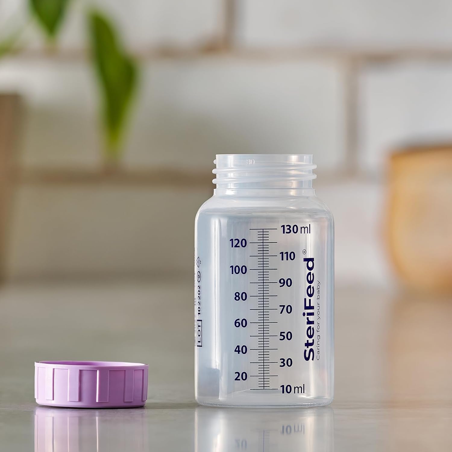 Sterifeed Baby Bottle, Disposable, Sterile, 130Ml, Pack of 10