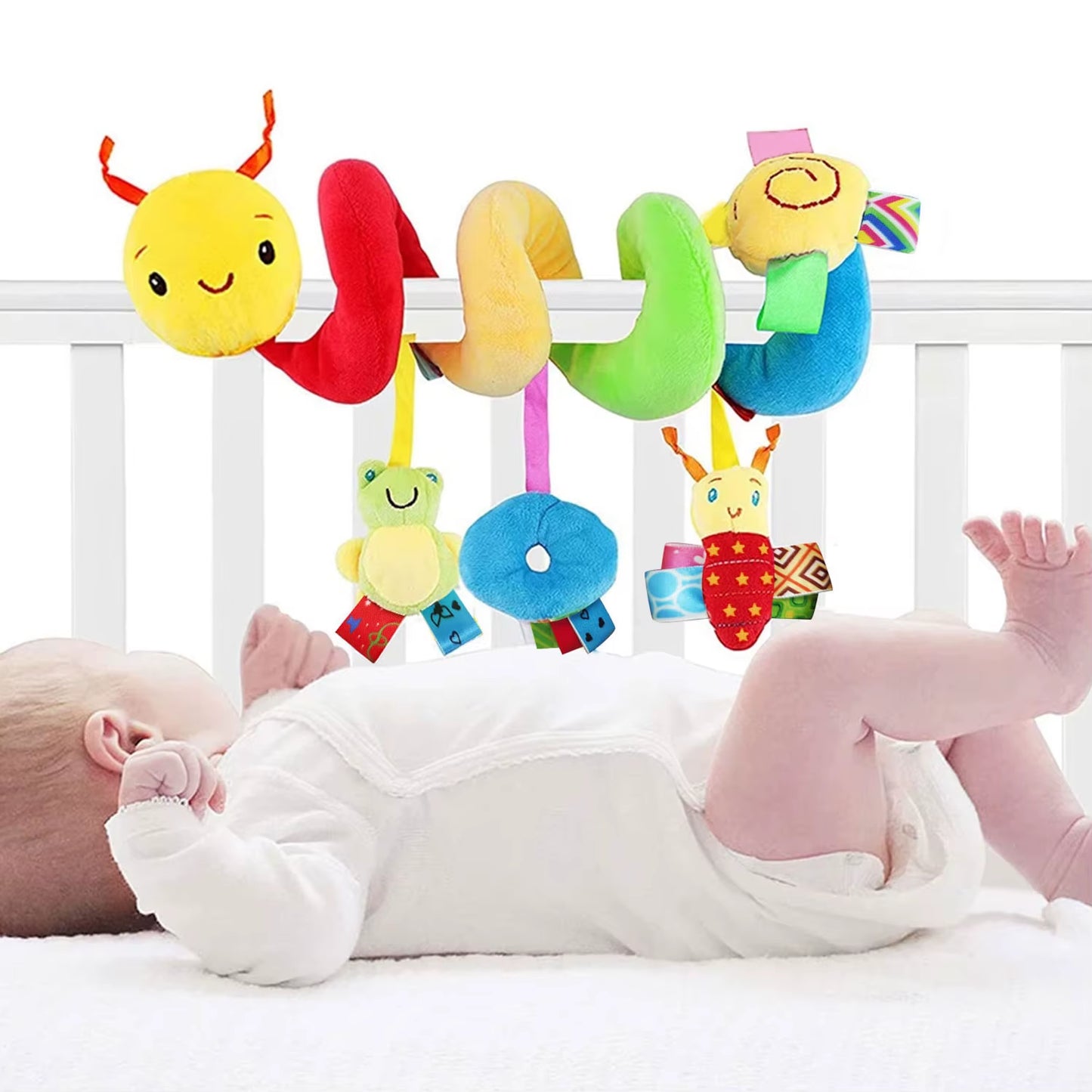 9 Styles to Choose from Baby Stroller Hanging Bell Plush Baby Colourful Label Bed Bell Toy Cartoon Multifunction