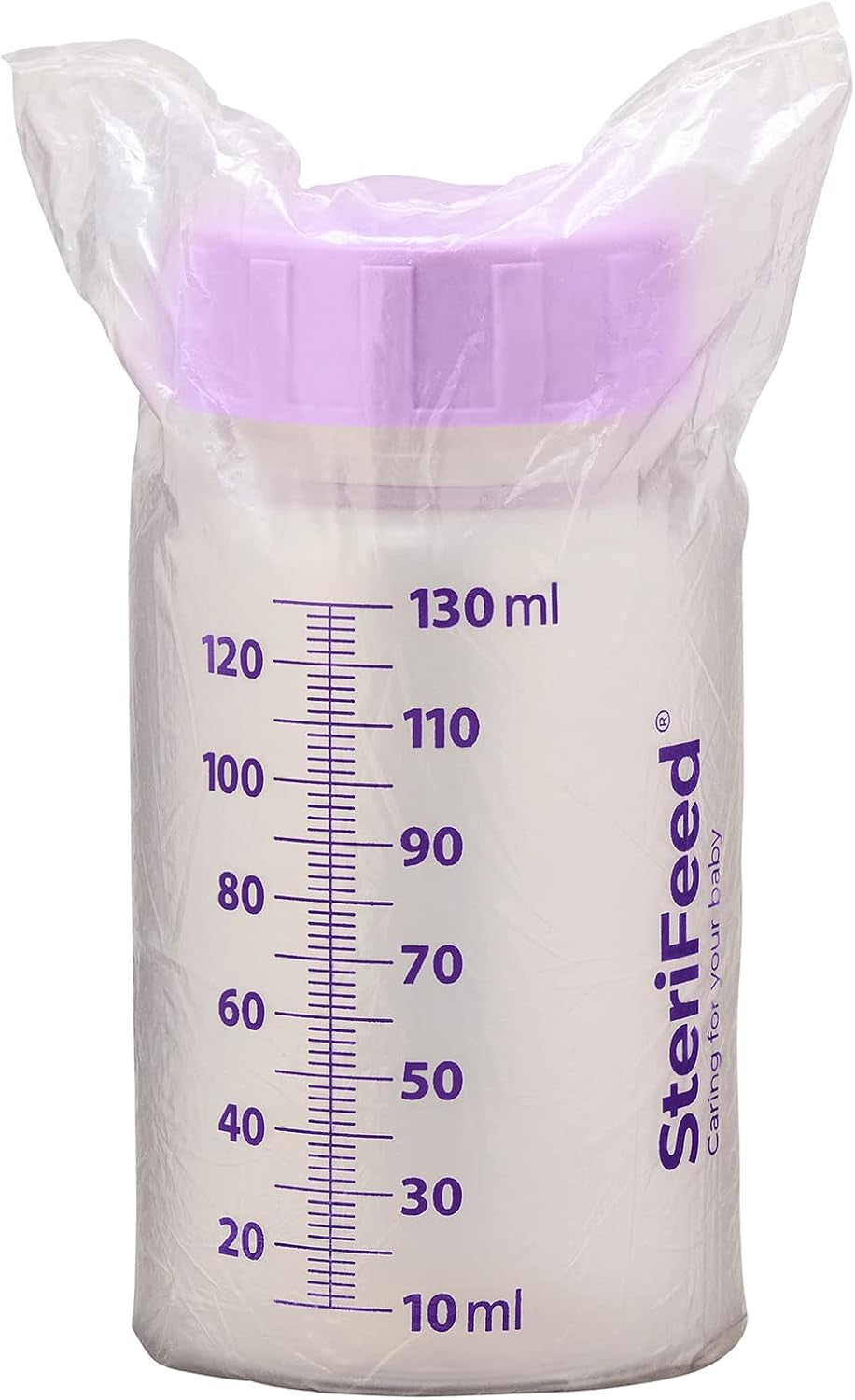 Sterifeed Baby Bottle, Disposable, Sterile, 130Ml, Pack of 10
