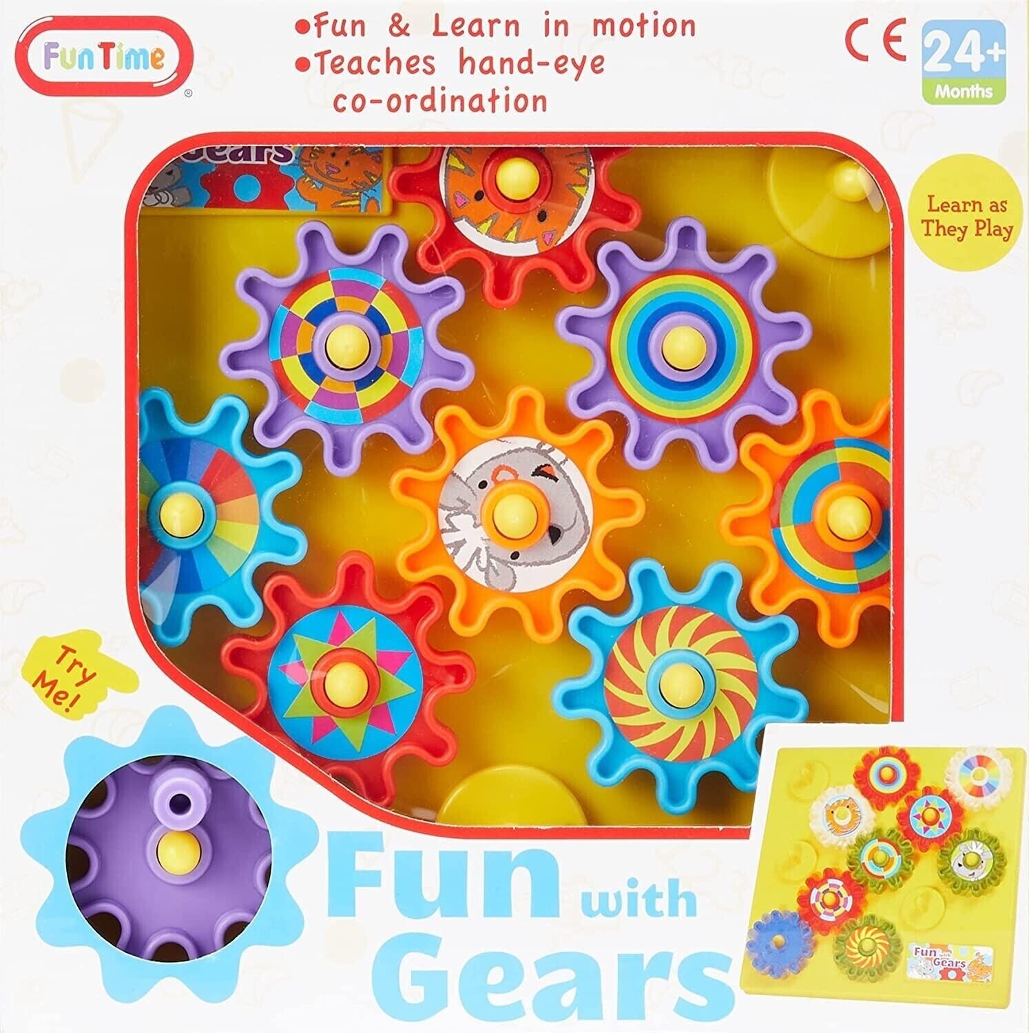 Autism Calming Sensory Toys Fun with Gears Toy Children Visual Aid ADHD KIDS UK