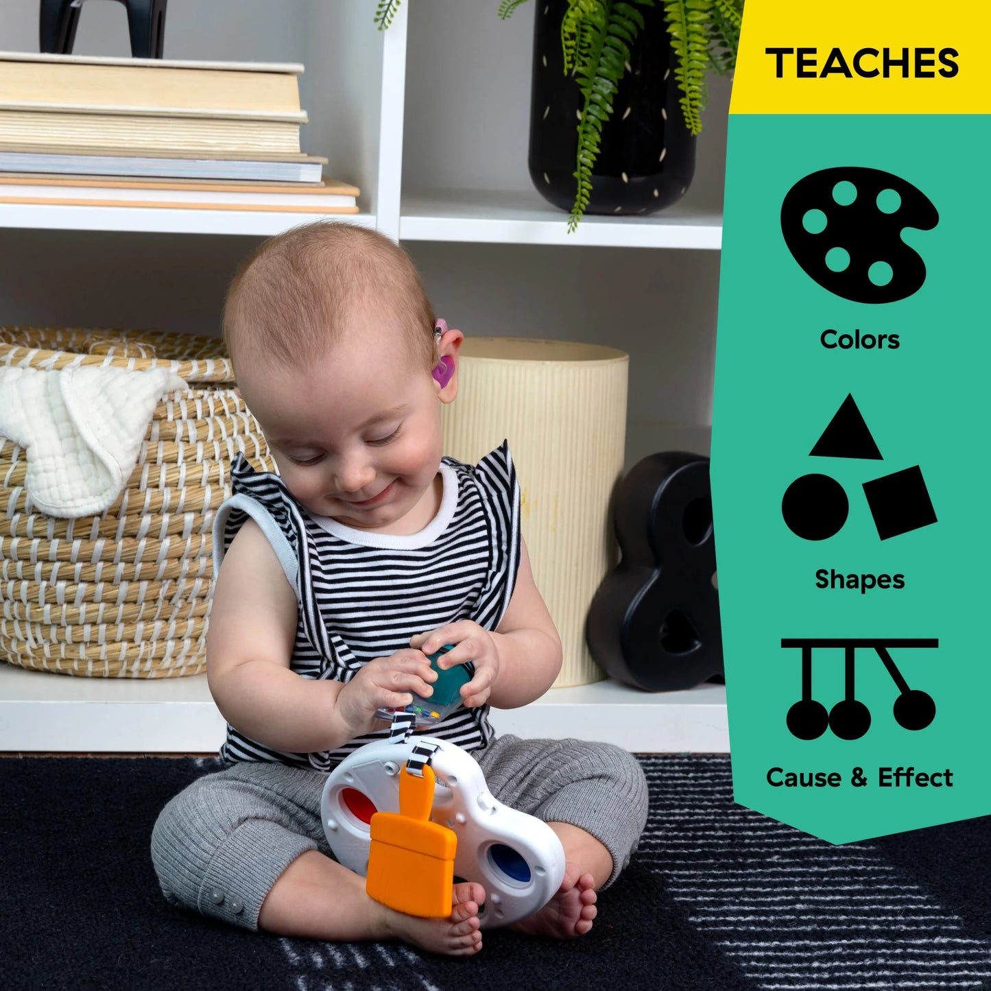 Color Palette Popper Sensory Toy, Ages 6+ Months