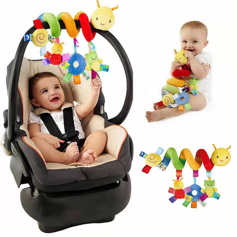 9 Styles to Choose from Baby Stroller Hanging Bell Plush Baby Colourful Label Bed Bell Toy Cartoon Multifunction