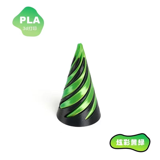 3D Printed Spiral Fidget Toys Decompression Spinning Three-Dimensional Structure Fingertip Dual Color Stress Relief Toy