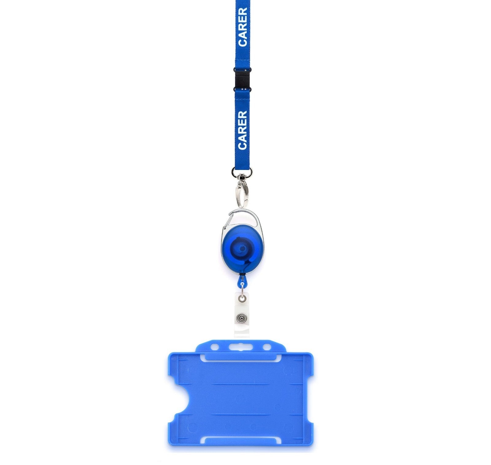 Carer Lanyard ID Card Holder Yoyo Combo Metal Clip Breakaway Lanyards NHS Care