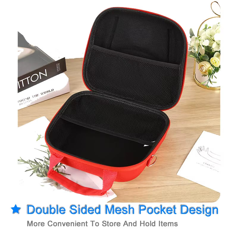 Portable First Aid Kit Bag Water Resistant Emergency Kit Bag Shoulder Strap for Hiking Travel Home Car Emergency Treatment