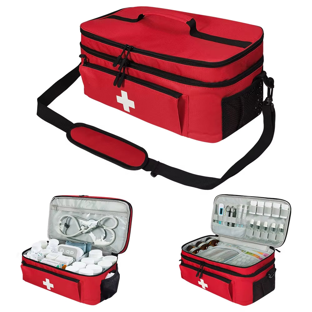 First Aid Kit, Multi-Purpose Emergency Medical Portable Medical Bag, Outdoor Multi-Functional First Aid Bag Home Emergency Bag