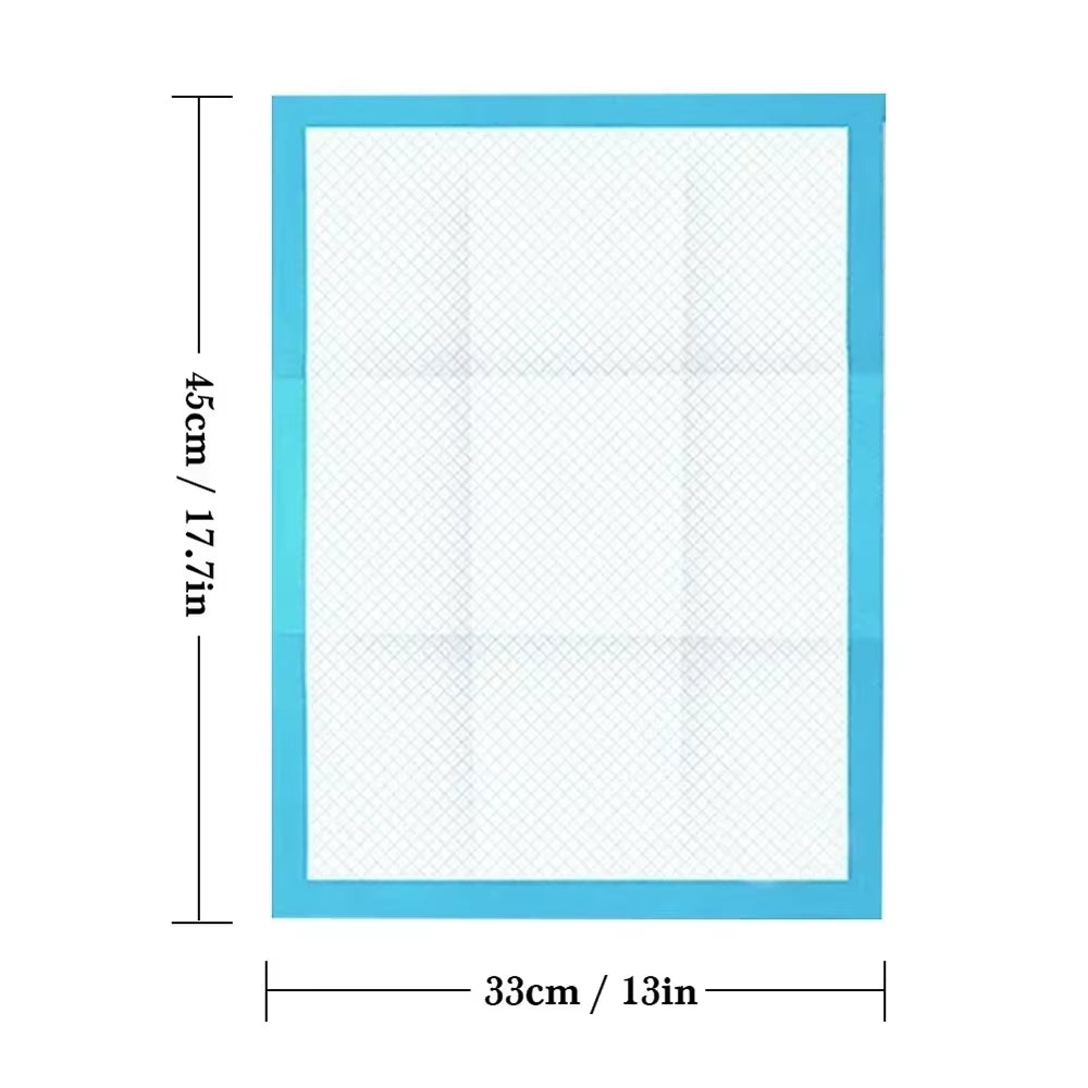 20/40/50/100-Pack Ultra Absorbent Pet Diaper Pads for Dogs &Cats Odor-Control Puppy Pee Mats Disposable Litter Toilet Solutions