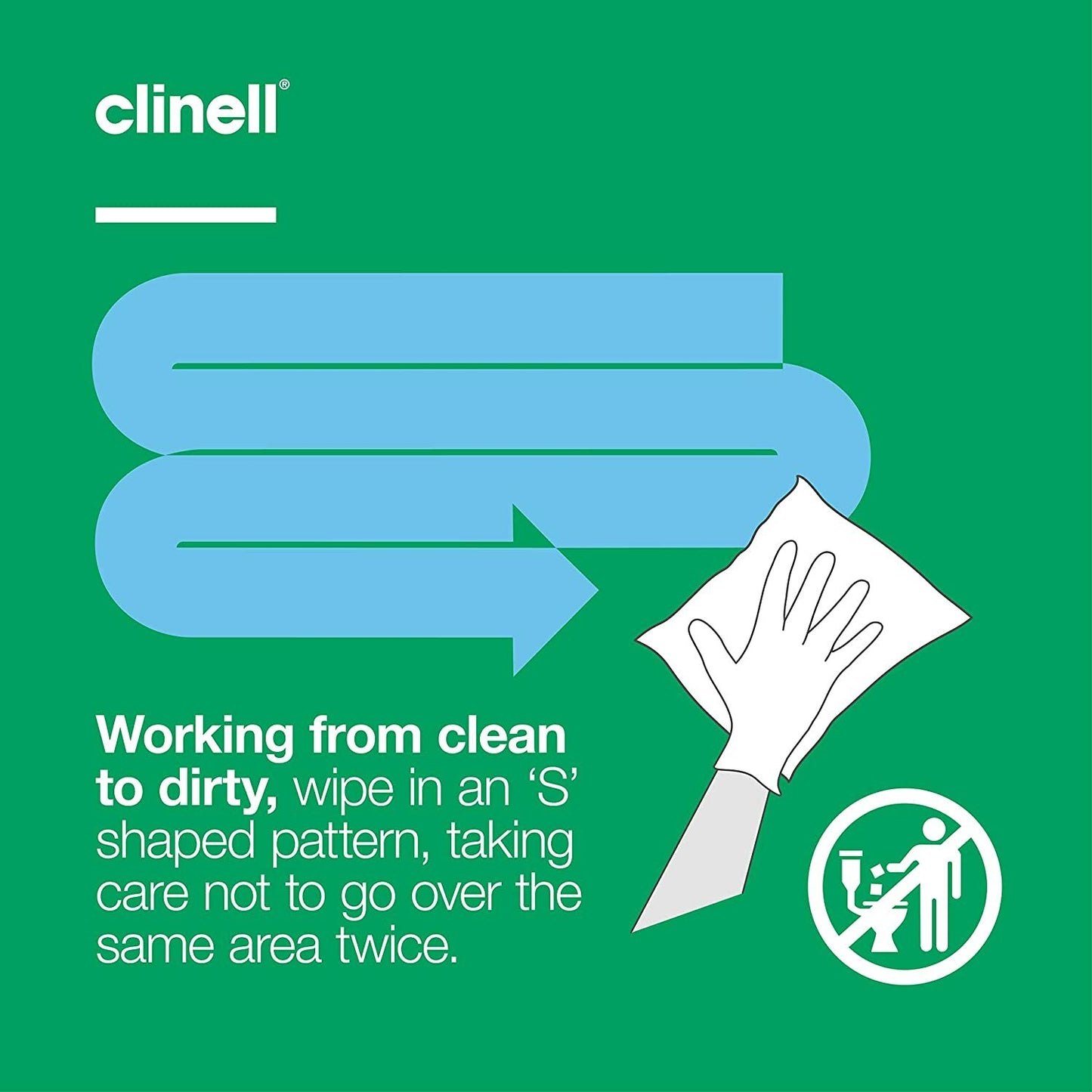 2 X CLINELL WIPES ANTIBACTERIAL WET WIPES KILLS 99.9% GERMS 200 WIPES per PACK