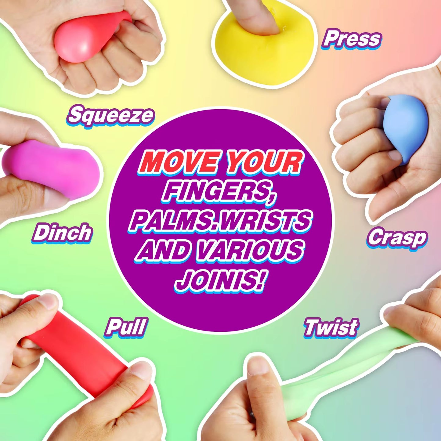 5-40Pcs Slow Rising Stress Cube Fidget Toys, Squishy Balls Sensory Fidget Toys for Kids Adults, Square Shape Fidgets