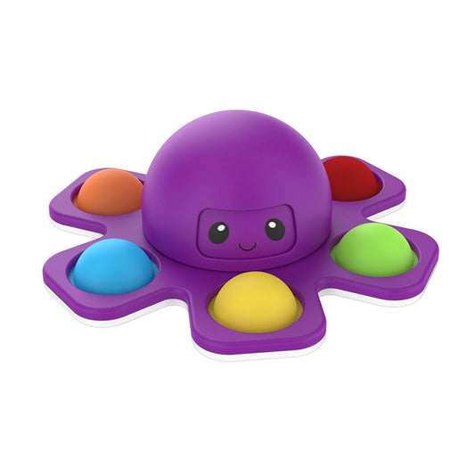 1PCS New anti Stress Push Bubble Fidget Spinner Face-Changing Sensory Toy Push Popete Spiner Stress Relief Fidget Toys for Kids