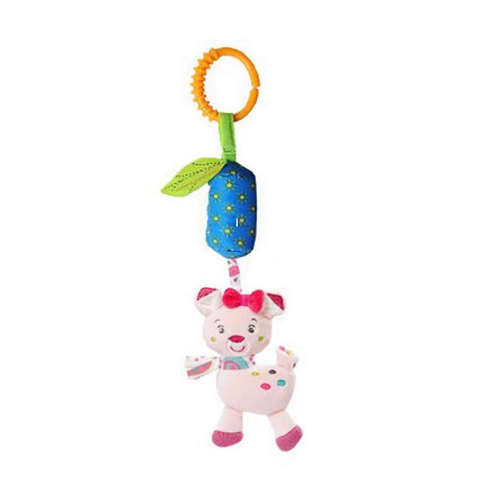 9 Styles to Choose from Baby Stroller Hanging Bell Plush Baby Colourful Label Bed Bell Toy Cartoon Multifunction