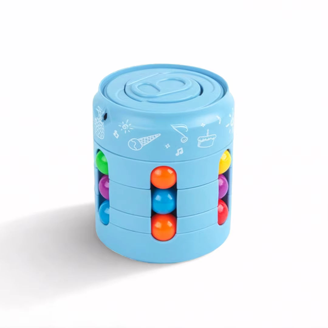 Multiple Functions Fidget Spinner Magic Colorful Beans Finger Spinning Relieves Stress Decompression Tool for Children and Adult