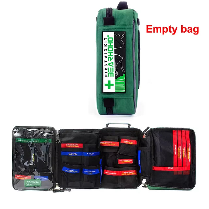 Large Multi-Functional Outdoor IFAK Gear Empty /Full First Aid Kit Emergency Survival Kit Trauma Bag for Workplace Travel Hiking
