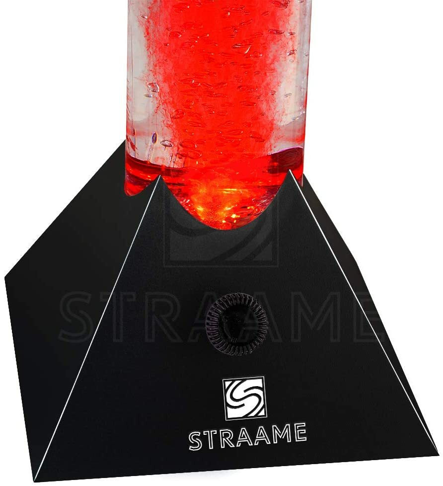 Extra Large 90Cm Colour Changing LED Sensory Bubble Tube Lamp Black Fish Water