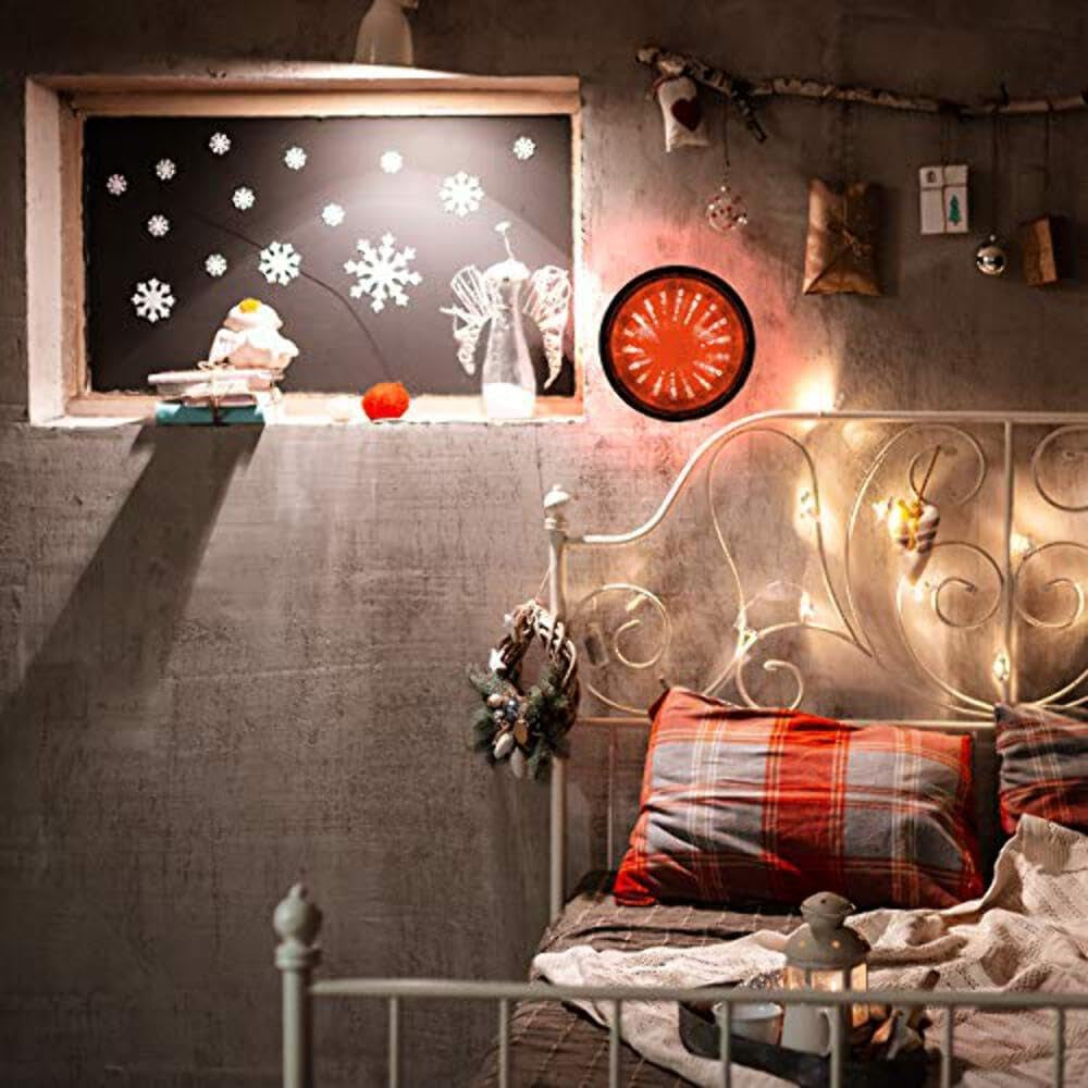 Playlearn SIM6 Infinity Mirror Tunnel Lamp LED Lighting Sensory Party Décor, Bla