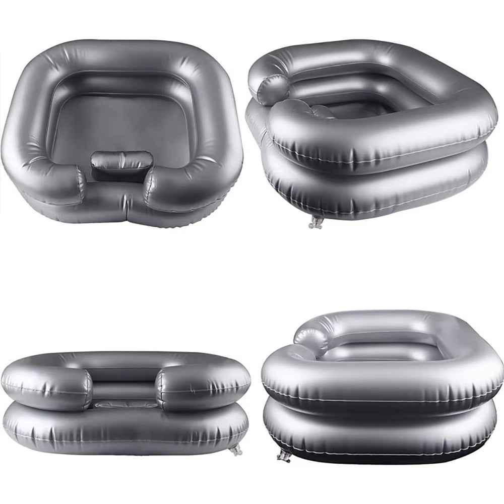 Inflatable Shampoo Basin - Portable Hair Washing Bowl/ Tub for Bedridden, Disabled, Injured, Dreadlocks and at Home Sink Washing