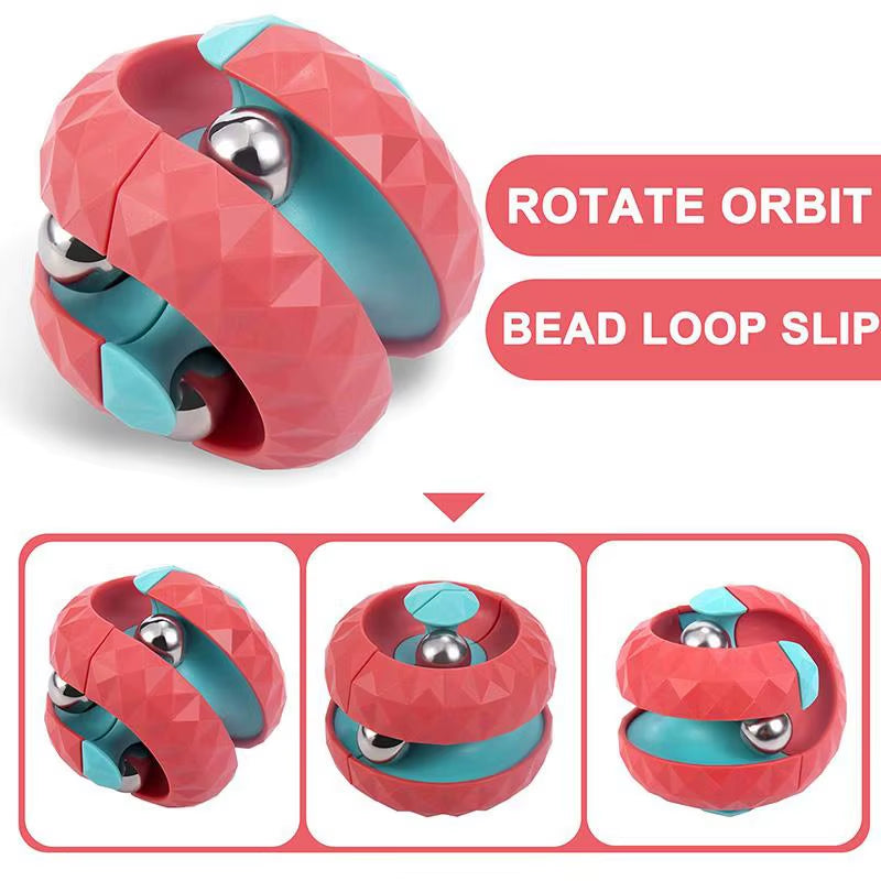 Orbit Ball Toy, Fidget Cubes Top Spinning Toy, as Stress Relief Gifts & Creative Decompression Toys, Puzzle Games for Kids