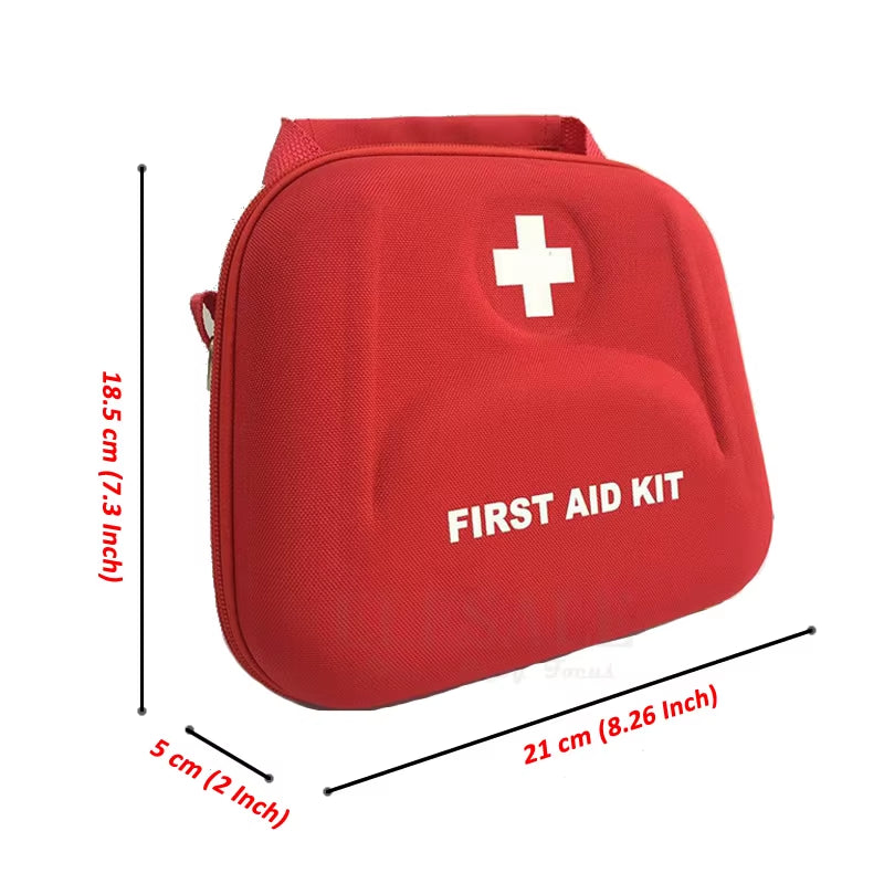Portable First Aid Kit Bag Water Resistant Emergency Kit Bag Shoulder Strap for Hiking Travel Home Car Emergency Treatment