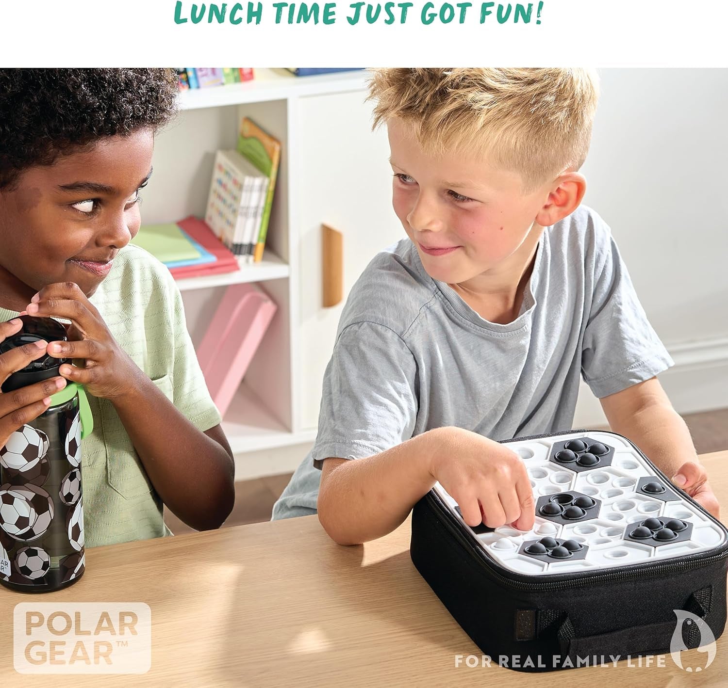 Polar Gear Kids Football Sensory Pop It Lunch Bag – Lightweight & Durable with W