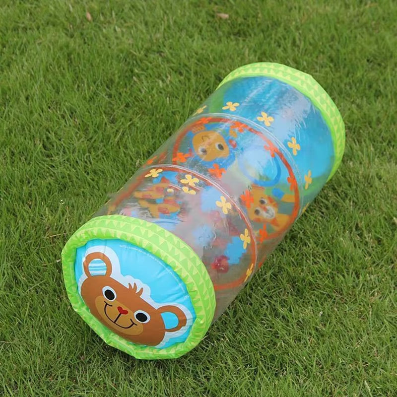 Crawling Learning Roller with Bells Toddler Standing Early Educational Toys Lnflatable Toy Infants Roller PVC Baby Fidget Toys