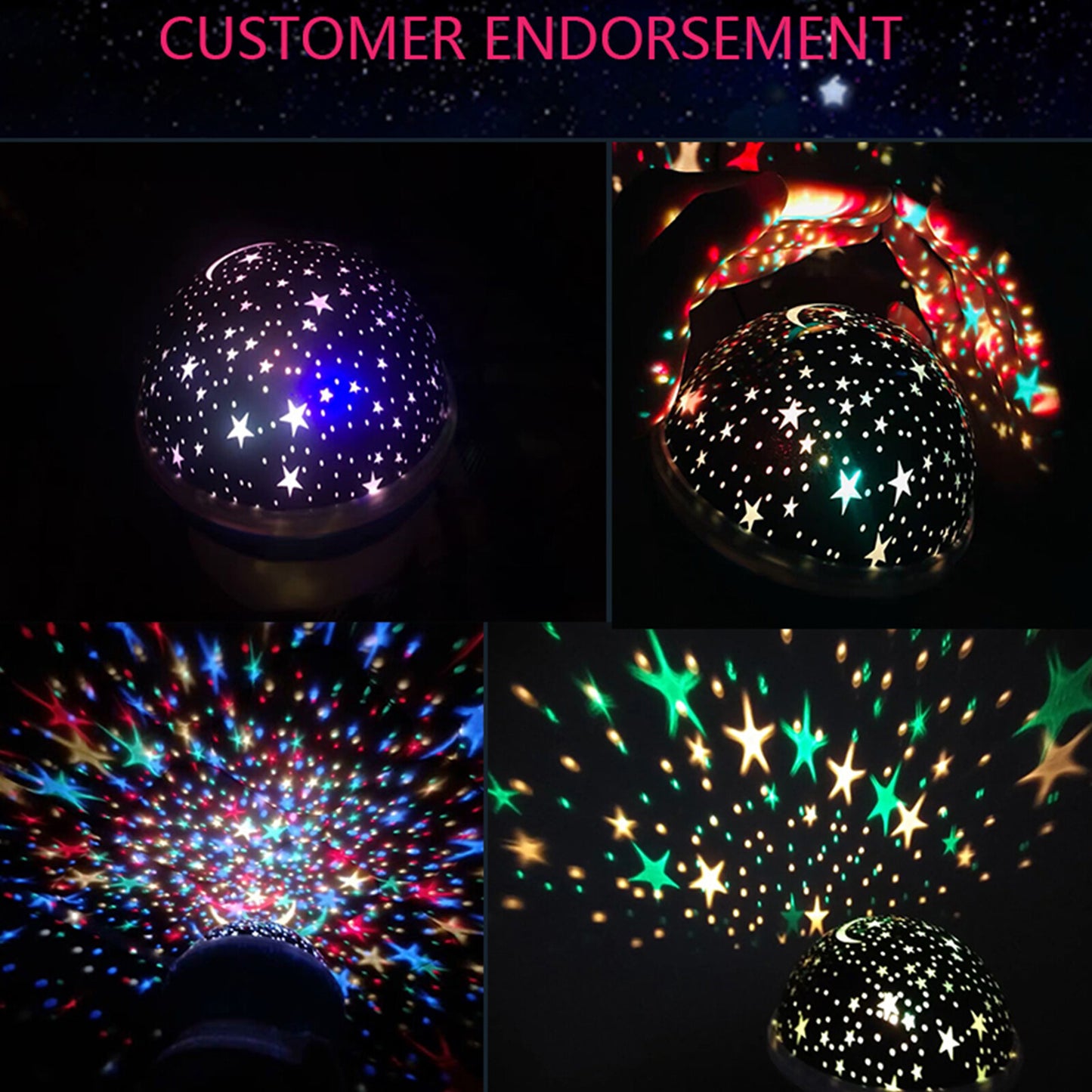 Calming Autism LED Light Sensory Toys Projector Multicolour Sky Star Lamp USB UK