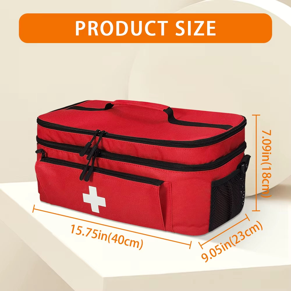 First Aid Kit, Multi-Purpose Emergency Medical Portable Medical Bag, Outdoor Multi-Functional First Aid Bag Home Emergency Bag