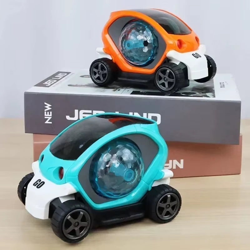 Baby Car Toys Toddler Crawling Sensory Toy Car Toys Electronic Car Tummy Time Gift for Kids 1 2 Year Old Boy Birthday Gifts