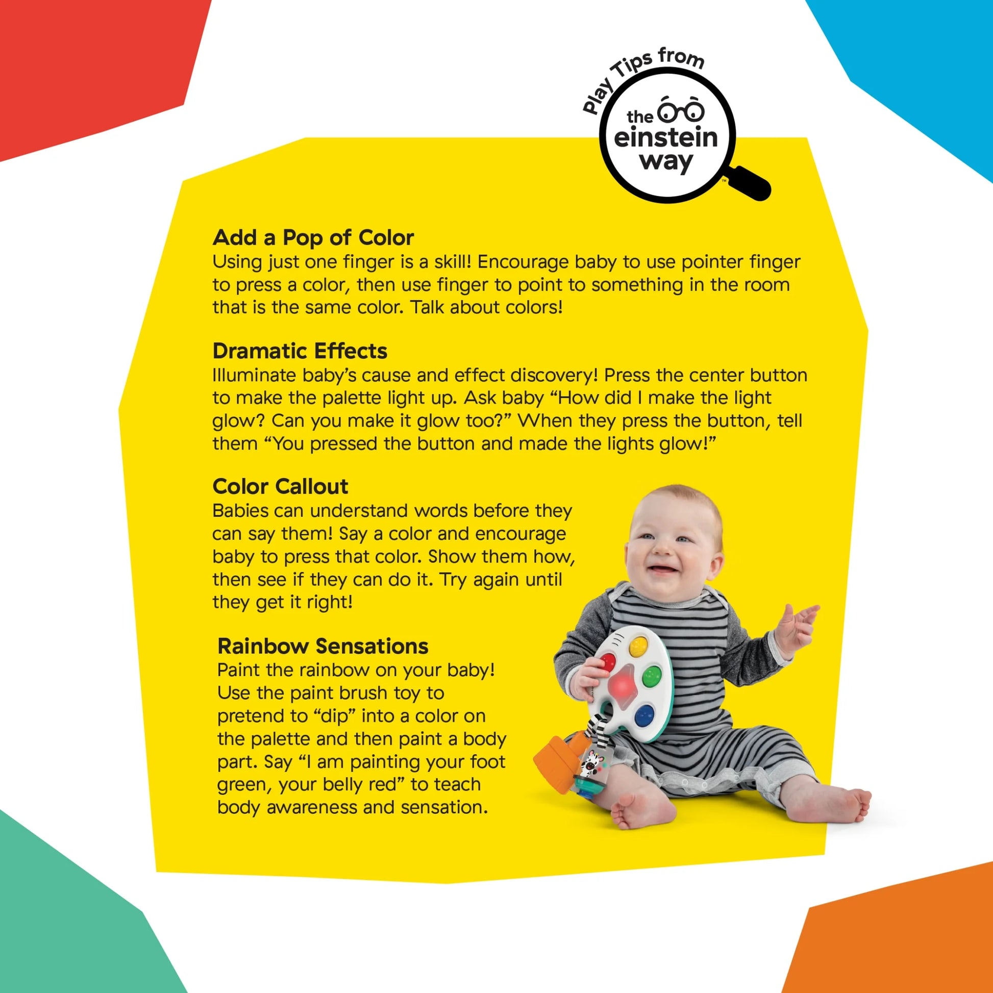 Color Palette Popper Sensory Toy, Ages 6+ Months