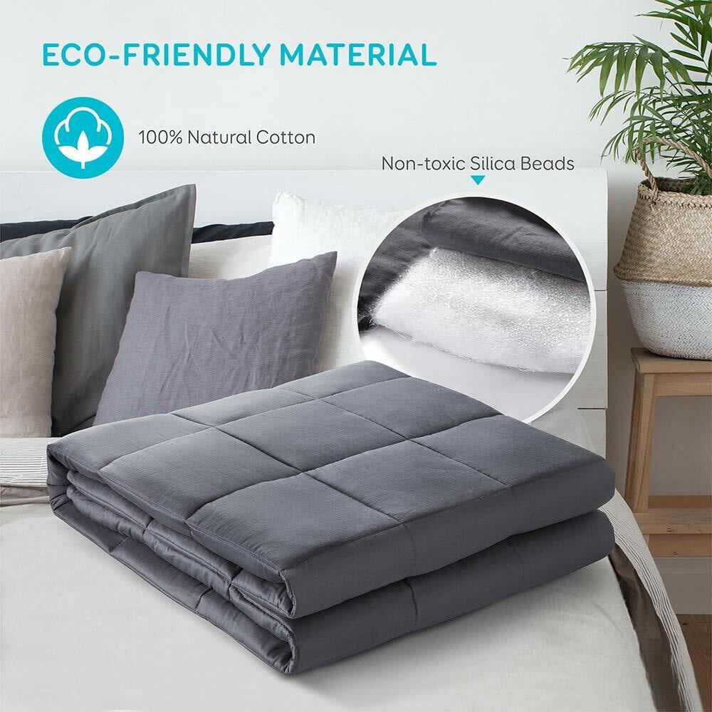 WEIGHTED BLANKET Ultra Cosy Soft Sensory Anxiety AUTISM Throw Single Double King