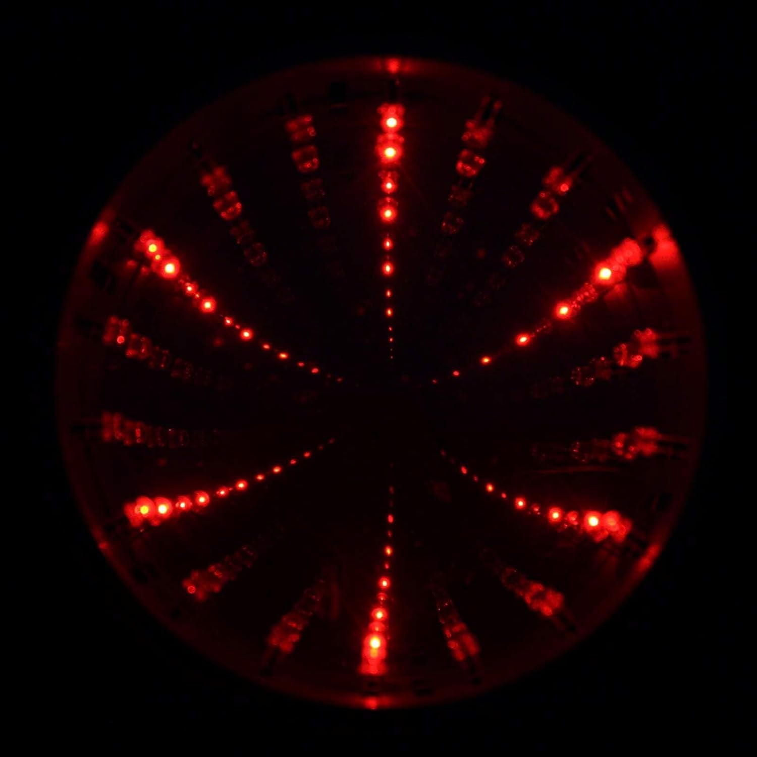 Playlearn SIM6 Infinity Mirror Tunnel Lamp LED Lighting Sensory Party Décor, Bla