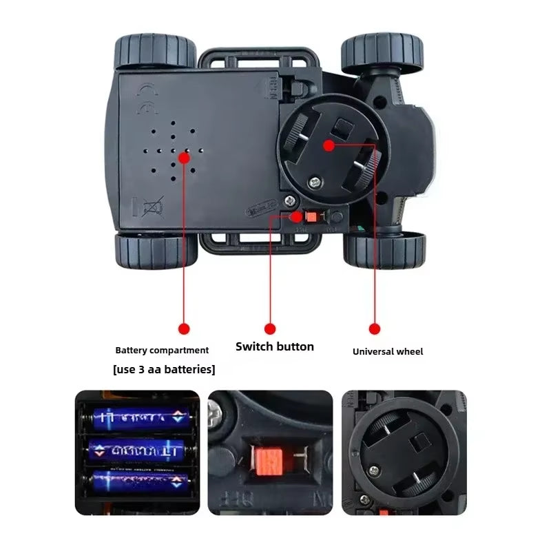 Baby Car Toys Toddler Crawling Sensory Toy Car Toys Electronic Car Tummy Time Gift for Kids 1 2 Year Old Boy Birthday Gifts