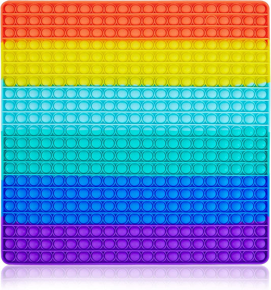 441 Bubbles Jumbo Big Large Pop Pops Poppers Fidget It Sensory Toy, Push Giant Mega Huge Popit Poppet Fidgets Its Cool Stuff Gift, Stress Relief Anxiety Kids Girl Boy Adult Toys Birthday Gifts