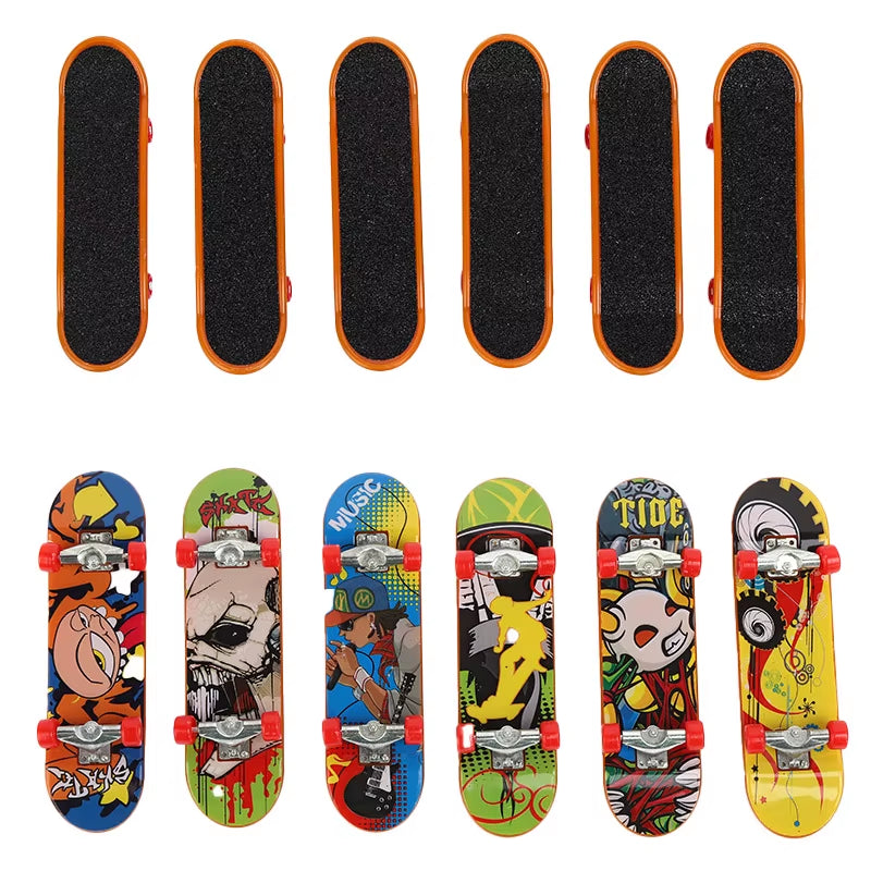 5-1PCS Small Finger Skateboards Funny Finger Fingerboard Professional Finger Skateboard Autism Sensory Toys Party Favor Gift