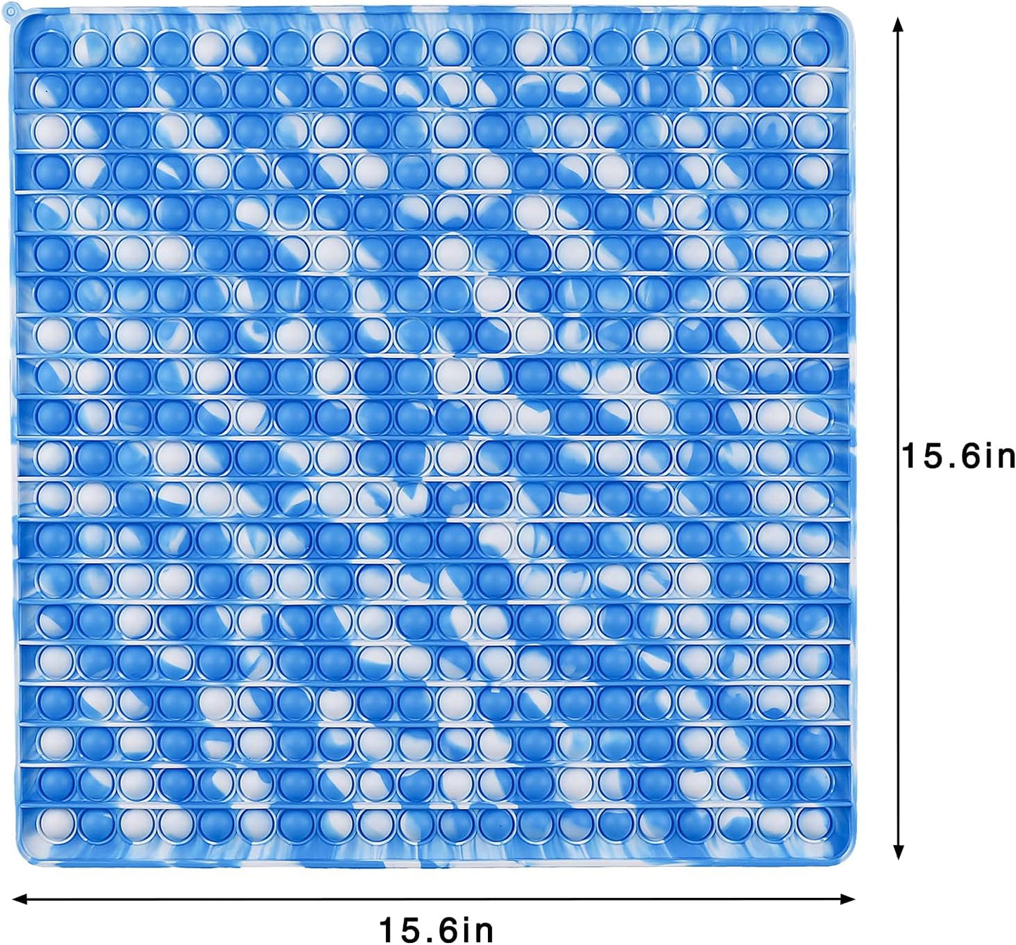 400 Bubbles Giant Fidget Toys for Kids Teens Adults, Big Jumbo 16 Inch Blue Square Sensory Toy for Kids 3-5 4-8 5-7 Boys Girls Birthday Gifts Party Favors Classroom Prizes